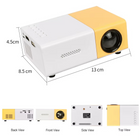 Salange YG300 Mini LED Projector